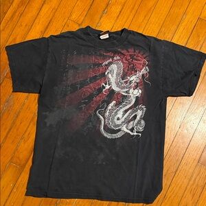 Miami ink black  Dragon Graphic Men's T-Shirt small